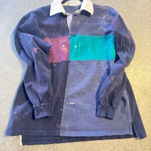 Vintage Colorblock Rugby Shirt